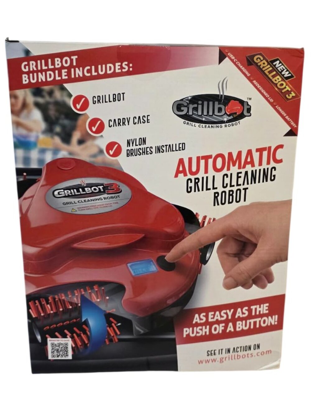 Grillbot Automatic Robot Grill Cleaner Bundle NIB